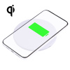 AppleMix Bezdrôtová nabíjačka Qi - okrúhla - vzorovaná - 10 W - plast/hliník - biela
