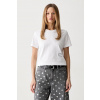 Karl Lagerfeld basic tričko dámske bavlnené B3W17074 biela XL
