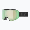 Lyžiarske okuliare UVEX Evidnt Attract V + puzdro black matt/mirror green clear/yellow