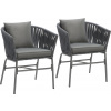 tectake 405831 sada stoličiek valeiras 60x61x77cm - sada 2 ks