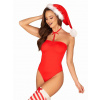 Vianočný kostým Kissmas teddy - Obsessive S/M červená
