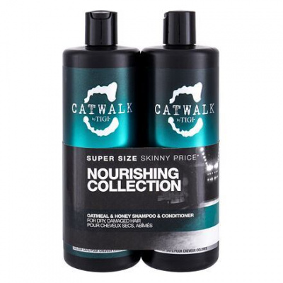 Tigi Catwalk Oatmeal & Honey dárková sada: šampon 750 ml + kondicionér 750 ml pro ženy