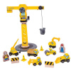 BIGJIGS TOYS Bigjigs Rail Jeřáb a stavební stroje