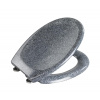 Wenko WENKO 18902100-WC toaletné sedadlo OTTANA 44,5x37,5 cm granit/šedá/strieborná WE0611 + záruka 3 roky zadarmo + záruka 3 roky zadarmo