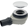 GEBERIT KÚPEĽNE Vaničkový sifón Uniflex 90mm, sada s krytkami (pre vaničku s otvorom ø 90 mm), chróm