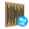 Vicoustic VicPattern Ultra Wavewood Natural Oak, pack 3 ks (Absorbér, Diffuser / Panel VicPattern Ultra Wavewood je jedným z popredných riešení, ktoré spoločnosť Vicoustic ponúka.)