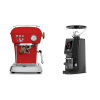 Ascaso Dream PID, Love Red + Eureka Atom W 65 Casa, black