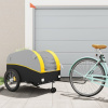 Vozík za bicykel, čierno žltý 45 kg, železo-ForU-94155