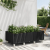 Kvetináč plast čierny VidaXL 150 cm x 80 x 54 cm