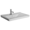 Jika CUBITO Asymetrické umývadlo 75x45cm, pravé, otvor na batériu uprostred, biele H8124220001041