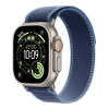 Apple Watch Ultra 3 GPS + Cellular 49mm Natural Titanium Case with Blue/Bright Blue Trail Loop - S/M