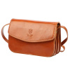 Florence Dámska kožená kabelka 5511 Camel Postbag Natural