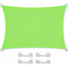 Záhradná plachta 2,5 x 5 cm (Vodeodolná impregnovaná slnečná plachta, obdĺžnik 2,5 x 5 m, zelená)