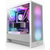 NZXT case H5 Flow RGB / 360 mm RGB core fan / mesh / White CC-H52FW-R1