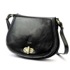 Dámska kožená kabelka Florence ART. 873 Čierna crossbody kabelka