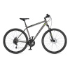 BICYKEL AUTHOR VERTIGO 2024 matná strieborná/čierna/zelená Veľkosť: 20