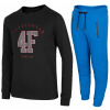 Teplaková súprava - Detské dráhy 4F 00000000000000002155 Veľkosť 158 čierna, modrá (Adidsiy Sweat Set Boys Pants T -shirt)