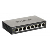 D-Link DGS-1100-08V2 8-portový gigabitový inteligentný riadený prepínač, bez ventilátora DGS-1100-08V2/E