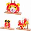 Vkladačka Teddies Skladačka Lev drevo 19ks (6927049051067)