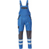 Cerva MAX NEO RFLX Montérkove nohavice s náprsenkou Modrá-Čierna, 56