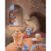 Maľovanie podľa čísel Zajac prišiel za ježkom, 40x50 cm, vypnuté plátno na rám (6056151)
