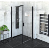 Polysan Zoom Line Black obdĺžnikový sprchový kút 80x90x200 cm sklo Číre Lietacie dv. L/P SPH ZL1280BZL3290B
