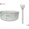 Techly ITP-C6U-FL-100 sieťový kábel Šedá 100 m Cat6 U/UTP (UTP) (028115)