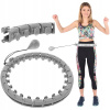 Hula hop s výstupkami Enero 133 cm sivý