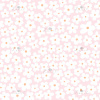 Strawberry girl - white & pink daisy flower mini - 12,5 cm - Obchod s látkami (metráž) by Zanet