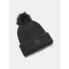 Čiapka Under Armour UA Halftime Ribbed Pom-BLK 001