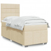 Box spring postel s matrací krémová 100 x 200 cm textil 3293884