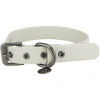 CityStyle odolný obojok potiahnutý PVC, svetlosivá L-XL: 50-57 cm/ 30 mm