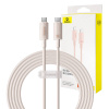 Rýchlonabíjací kábel Baseus USB-C na USB-C Habitat Series 100 W, 2 m (ružový) 6932172643041