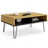 Piko Yellow Dijon/Black - Loft Retro stôl zlatý (Piko Yellow Dijon/Black - Loft Retro stôl zlatý)
