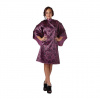 Olivia Garden Lace Cape Plum luxusná kadernícka pláštenka slivková