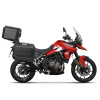 SHAD Kompletná sada čiernych hliníkových kufrov SHAD TERRA BLACK, 37 litrov vrchný kufor, 36/47 litrov bočné kufre, vrátane montážnej sady a platni SHAD TRIUMPH Tiger 900