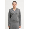 Sveter s prímesou vlny United Colors of Benetton 1444D403H sivá S