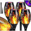 Solárna zapichovacia záhradná lampa - Kód slnečnej žiarovky LED efekt Flame Fire x4 (Kód slnečnej žiarovky LED efekt Flame Fire x4)