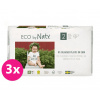 3x ECO BY NATY Plienky jednorazové 2 (3-6 kg) 33 ks