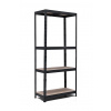 Policový regál Trestles RH 1800x800x500, nosnosť 1400 kg, 4 police Farba: čierna