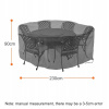 Kryt na záhradný nábytok - 2x3m plachta hrubá 100 g/m2 zosilnená záhrada (2x3m plachta hrubá 100 g/m2 zosilnená záhrada)