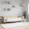 vidaXL Posteľný rám krémový 80x200 cm látka - Krémová - 210975-170430