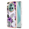 Gumený kryt Electroplating na Honor Magic5 Lite - Purple Flower