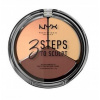 NYX Professional Makeup 3 Steps To Sculpt kontúrovacia paletky 02 Light 15 g