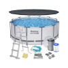 Bazén Bestway® Steel Pro MAX, 56420, set, 3,66 x1,22 m, rebrík, filtračné čerpadlo, f. vložka, kryt bazéna, opravná záplata (8050525)