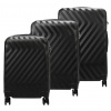 Pierre Cardin MED12 black abs 3-dielna sada kufrov 58, 68, 78 cm