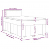 vidaXL Boxspring posteľ s matracom krémový 120x200 cm látka - Krémová - 161623-56903