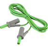 VOLTCRAFT MSB-501 bezpečnostné meracie káble [lamelový zástrčka 4 mm - lamelový zástrčka 4 mm] 2.00 m zelená 1 ks; VC-8063540