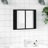zahrada-XL LED kúpeľňová zrkadlová skrinka čierna 60x12x45 cm akryl 804957
