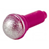 90370pb05 Magenta Microphone with Metallic Silver Top Half Screen (Mikrofon v purpurové barvě s kovově stříbrnou horní polovinou obrazovky)